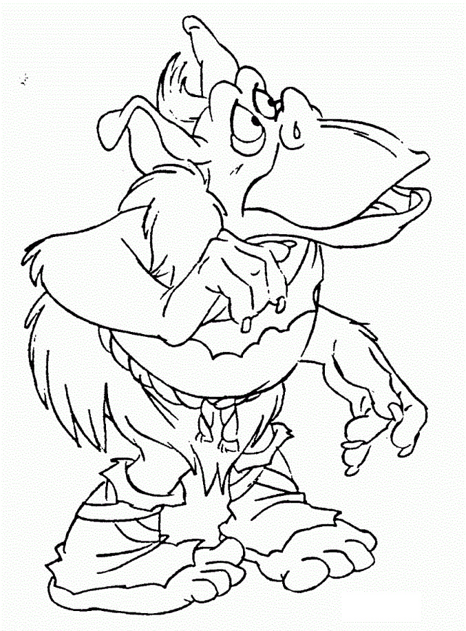 Kolorowanka zaskoczony ogr